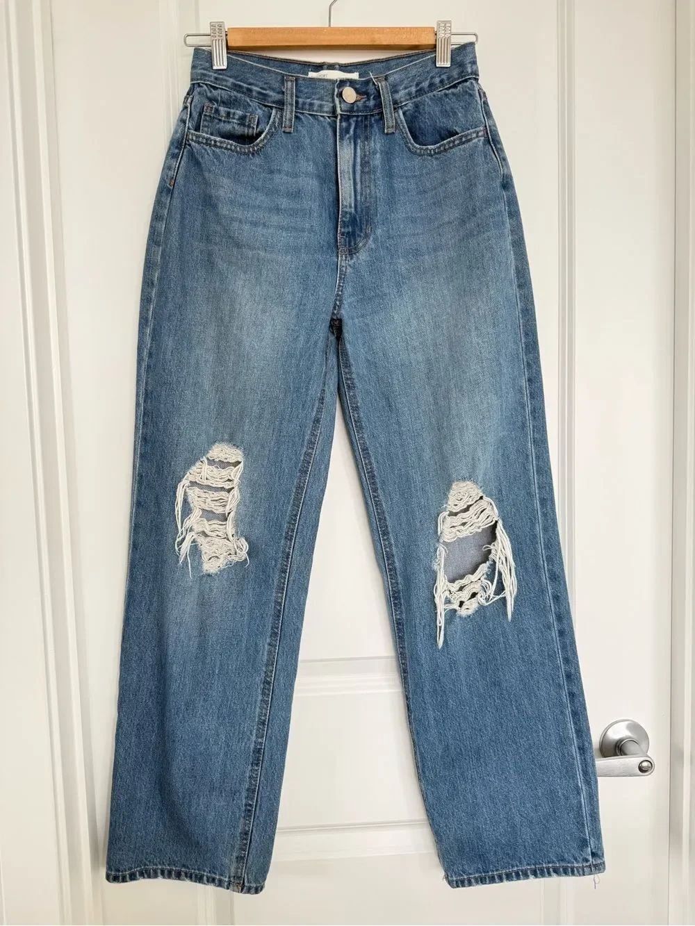 OAK + FORT | Distressed Straight-Leg Jeans - Size 26